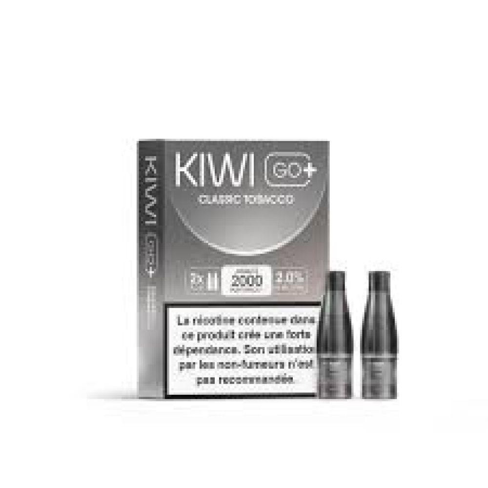 Cartouches Kiwi Go+ 20mg par 2 - Classic Tobacco - Kiwi Vapor