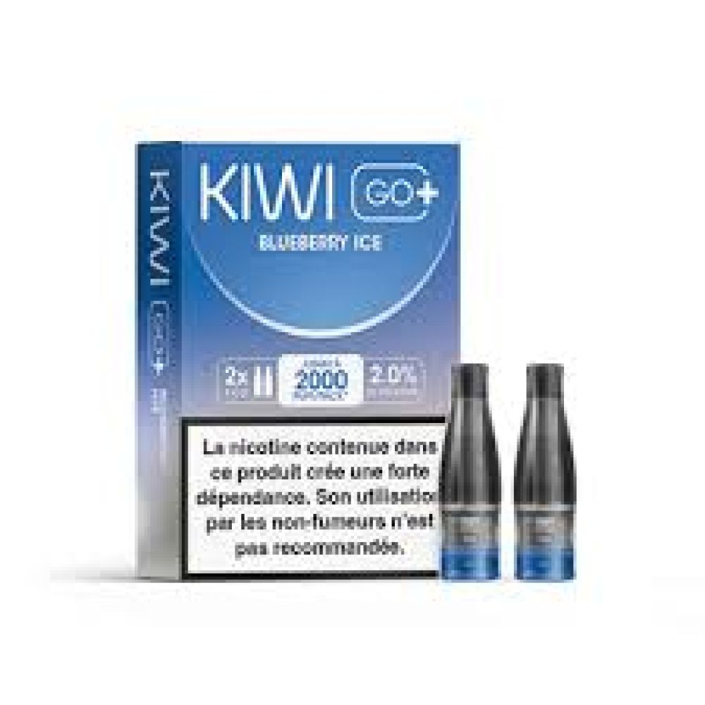 Cartouches Kiwi Go+ 20mg par 2 - Blueberry Ice - Kiwi Vapor