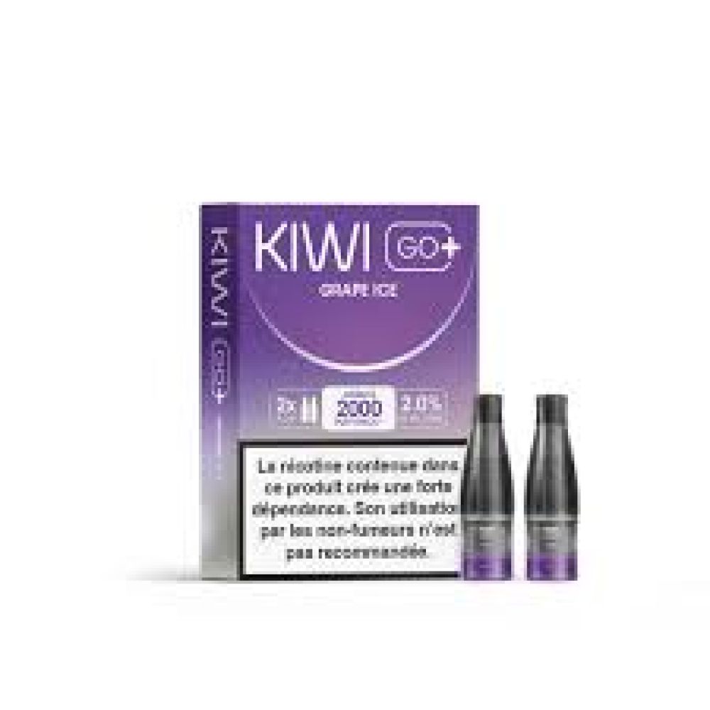 Cartouches Kiwi Go+ 20mg par 2 - Grape Ice - Kiwi Vapor
