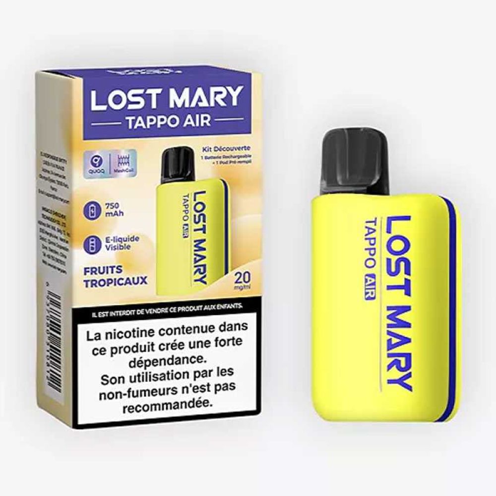 Kit découverte - Fruits tropicaux (2ml) - Tappo Air - Lost Mary