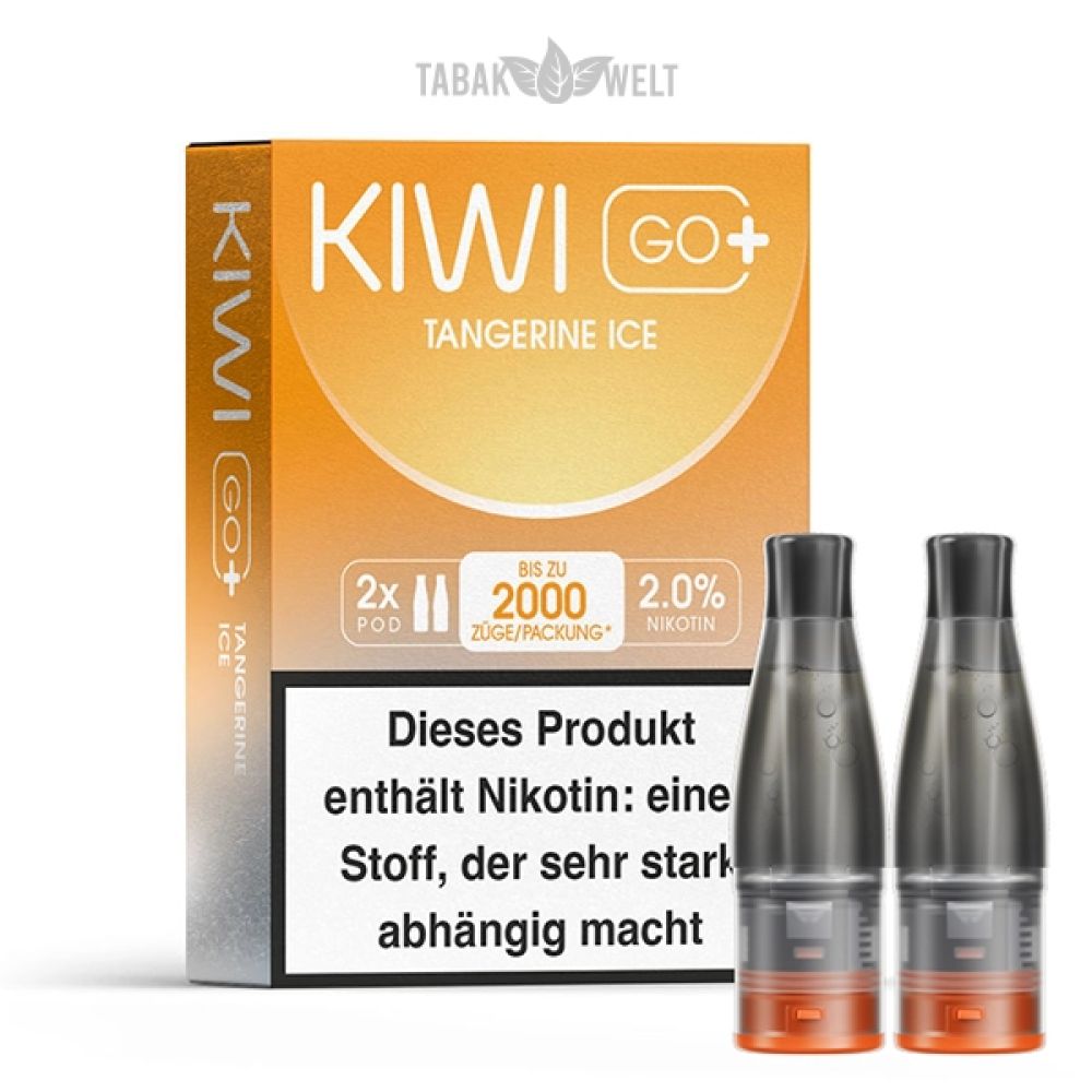 Cartouches Kiwi Go+ 20mg par 2 - Tangerine Ice - Kiwi Vapor